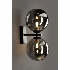 Luce Design NEPTUN Wandleuchte Schwarz, 2-flammig -Wandleuchten Verkaufsgeschäft luce design neptun wandleuchte 9120 ap2 nero 3