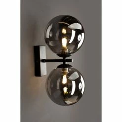 Luce Design NEPTUN Wandleuchte Schwarz, 2-flammig -Wandleuchten Verkaufsgeschäft luce design neptun wandleuchte 9120 ap2 nero 5