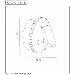 Lucide BENTJER Wandleuchte LED Schwarz, 1-flammig -Wandleuchten Verkaufsgeschäft lucide bentjer wandleuchte 79201 09 30 6