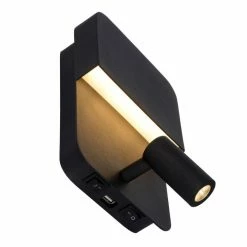 Lucide BOXER Wandleuchte LED Schwarz, 2-flammig -Wandleuchten Verkaufsgeschäft lucide boxer wandleuchte 79200 08 30 4