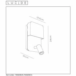 Lucide BOXER Wandleuchte LED Weiß, 2-flammig -Wandleuchten Verkaufsgeschäft lucide boxer wandleuchte 79200 08 31 5