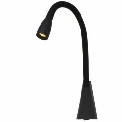 Lucide GALEN-LED Bettlampe Schwarz, 1-flammig -Wandleuchten Verkaufsgeschäft lucide galen led bettlampe 18294 03 30 2