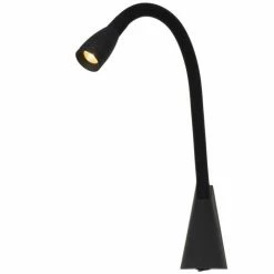 Lucide GALEN-LED Bettlampe Schwarz, 1-flammig -Wandleuchten Verkaufsgeschäft lucide galen led bettlampe 18294 03 30 3