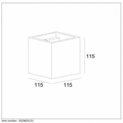 Lucide GIPSY Wandleuchte Weiß, 1-flammig -Wandleuchten Verkaufsgeschäft lucide gipsy wandleuchte 35208 01 31 2