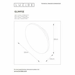 Lucide GLIMPSE Wandleuchte LED Weiß, 1-flammig 9 Lucide GLIMPSE Wandleuchte LED Weiß, 1-flammig -Wandleuchten Verkaufsgeschäft lucide glimpse wandleuchte 77285 10 02 4