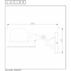 Lucide HONORE Wandleuchte Rostfarben, 1-flammig -Wandleuchten Verkaufsgeschäft lucide honore wandleuchte 45252 01 97 3