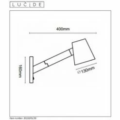 Lucide MIZUKO Wandleuchte Schwarz, 1-flammig -Wandleuchten Verkaufsgeschäft lucide mizuko wandleuchte 20210 01 30 7