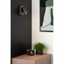 Lucide NIGEL Wandleuchte LED Schwarz, Edelstahl, 1-flammig