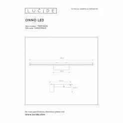 Lucide ONNO Wandleuchte LED Chrom, 1-flammig 11 Lucide ONNO Wandleuchte LED Chrom, 1-flammig -Wandleuchten Verkaufsgeschäft lucide onno wandleuchte 79297 08 12 5