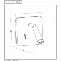 Lucide OREGON Wandspot LED Weiß, 1-flammig -Wandleuchten Verkaufsgeschäft lucide oregon wandspot 77282 03 31 6