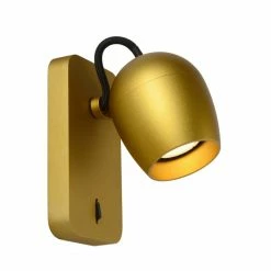 Lucide PRESTON Wandstrahler LED Messing, Gold, 1-flammig