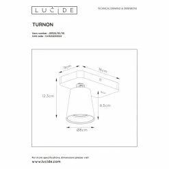 Lucide TURNON Wandstrahler LED Schwarz, 1-flammig -Wandleuchten Verkaufsgeschäft lucide turnon wandstrahler 09928 05 30 6