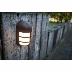 Lutec Lampen Lutec Bullo Außenwandleuchte LED Rostfarben, 1-flammig -Wandleuchten Verkaufsgeschäft lutec bullo aussenwandleuchte 6383001445 7