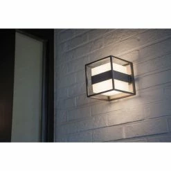 Lutec Lampen Lutec Cruz Außen Wandleuchte LED Anthrazit, 1-flammig -Wandleuchten Verkaufsgeschäft lutec cruz aussen wandleuchte 5199201118 6