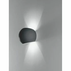 Lutec Lampen Lutec MOSES Wandleuchte Schwarz, 1-flammig