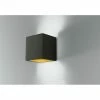 Lutec Lampen Lutec RUBIK Wandleuchte Schwarz, Gold, 1-flammig