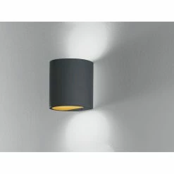Lutec Lampen Lutec SHINE Wandleuchte Schwarz, Gold, 1-flammig