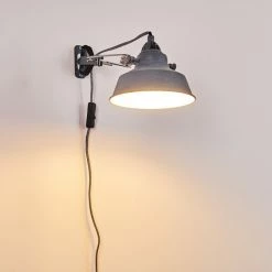 Hofstein Luven Wandleuchte Grau, 1-flammig -Wandleuchten Verkaufsgeschäft luven wandleuchte h3288559 do1 13