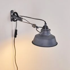 Hofstein Luven Wandleuchte Grau, 1-flammig -Wandleuchten Verkaufsgeschäft luven wandleuchte h3288559 do1 17