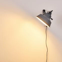 Hofstein Luven Wandleuchte Grau, 1-flammig -Wandleuchten Verkaufsgeschäft luven wandleuchte h3288559 do1 6