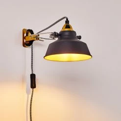 Hofstein Luven Wandleuchte Gold, 1-flammig -Wandleuchten Verkaufsgeschäft luven wandleuchte h3288597 do1 2