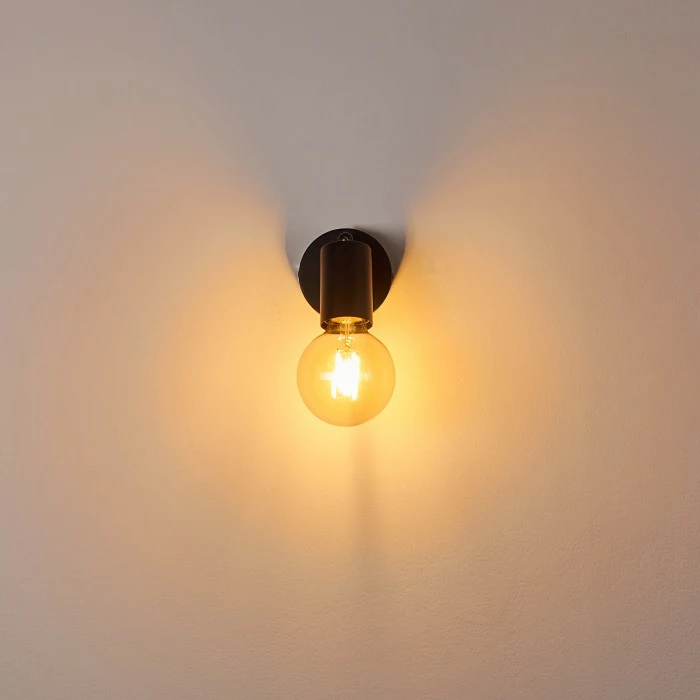 Hofstein Maidford Wandleuchte Schwarz, 1-flammig 15 Hofstein Maidford Wandleuchte Schwarz, 1-flammig – Bild 15