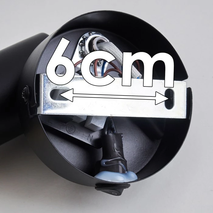 Hofstein Maidford Wandleuchte Schwarz, 1-flammig 20 Hofstein Maidford Wandleuchte Schwarz, 1-flammig – Bild 20