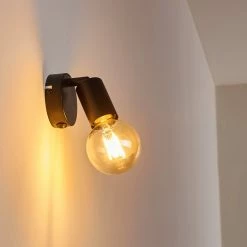 Hofstein Maidford Wandleuchte Schwarz, 1-flammig 22 Hofstein Maidford Wandleuchte Schwarz, 1-flammig -Wandleuchten Verkaufsgeschäft maidford wandleuchte h3359150 2