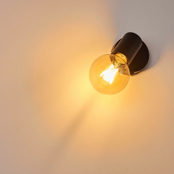 Hofstein Maidford Wandleuchte Schwarz, 1-flammig 7 Hofstein Maidford Wandleuchte Schwarz, 1-flammig – Bild 7