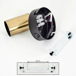 Hofstein Maidford Wandleuchte Messing, Schwarz, 1-flammig -Wandleuchten Verkaufsgeschäft maidford wandleuchte h3388112 4