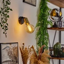 Hofstein Maidford Wandleuchte Messing, Schwarz, 1-flammig -Wandleuchten Verkaufsgeschäft maidford wandleuchte h3388112 8