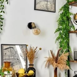 Hofstein Maidford Wandleuchte Messing, Schwarz, 1-flammig -Wandleuchten Verkaufsgeschäft maidford wandleuchte h3388112 9