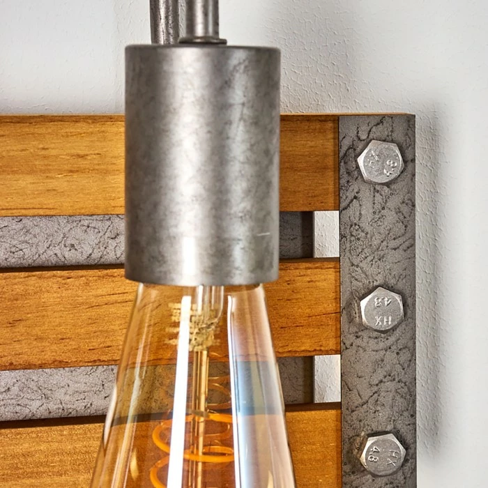 Hofstein Mallard Wandleuchte Silber, Holz hell, 2-flammig 14 Hofstein Mallard Wandleuchte Silber, Holz hell, 2-flammig – Bild 14