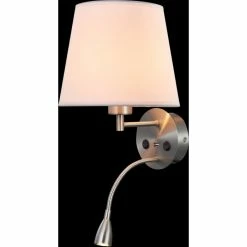 Mantra CAICOS Wandleuchte LED Nickel-Matt, Nickel glänzend, 1-flammig
