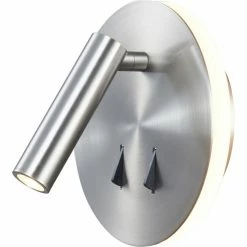 Mantra CAYMAN Wandleuchte LED Nickel-Matt, Nickel glänzend, 1-flammig