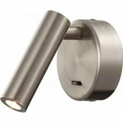 Mantra PREA Wandleuchte LED Nickel-Matt, Nickel glänzend, 1-flammig