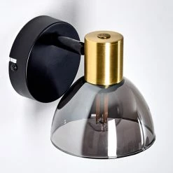 Hofstein Mariefred Wandleuchte Schwarz, 1-flammig -Wandleuchten Verkaufsgeschäft mariefred wandleuchte h3365250 3