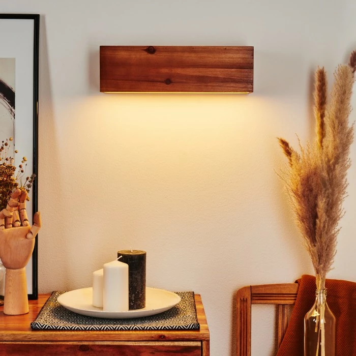 Hofstein Marmorera Wandleuchte LED Weiß, Naturfarben, 1-flammig 9 Hofstein Marmorera Wandleuchte LED Weiß, Naturfarben, 1-flammig – Bild 9