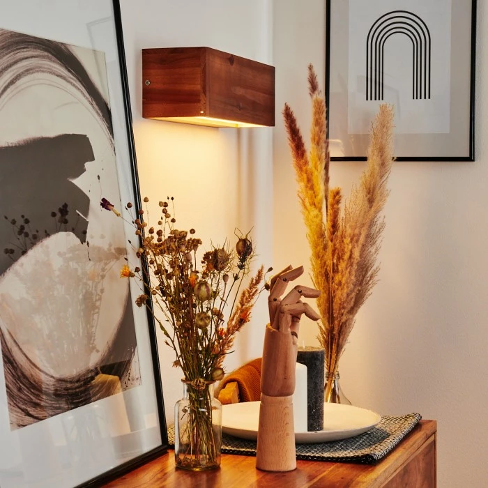 Hofstein Marmorera Wandleuchte LED Weiß, Naturfarben, 1-flammig 10 Hofstein Marmorera Wandleuchte LED Weiß, Naturfarben, 1-flammig – Bild 10