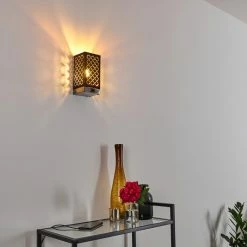 Hofstein Meldal Wandleuchte Silber, 1-flammig -Wandleuchten Verkaufsgeschäft meldal wandleuchte h3331095 2