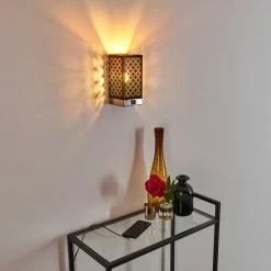 Hofstein Meldal Wandleuchte Silber, 1-flammig -Wandleuchten Verkaufsgeschäft meldal wandleuchte h3331095 7