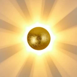 Hofstein Mezia Wandleuchte Gold, 1-flammig -Wandleuchten Verkaufsgeschäft mezia wandleuchte h3080672 13