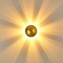 Hofstein Mezia Wandleuchte Gold, 1-flammig -Wandleuchten Verkaufsgeschäft mezia wandleuchte h3080696 12