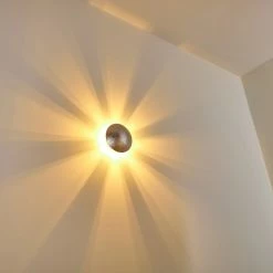 Hofstein Mezia Wandleuchte Silber, 1-flammig -Wandleuchten Verkaufsgeschäft mezia wandleuchte h3080719 10