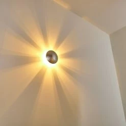 Hofstein Mezia Wandleuchte Silber, 1-flammig -Wandleuchten Verkaufsgeschäft mezia wandleuchte h3080719 12