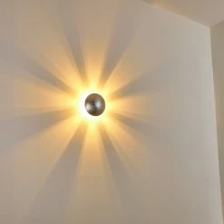 Hofstein Mezia Wandleuchte Silber, 1-flammig -Wandleuchten Verkaufsgeschäft mezia wandleuchte h3080719 3