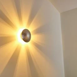 Hofstein Mezia Wandleuchte Silber, 1-flammig -Wandleuchten Verkaufsgeschäft mezia wandleuchte h3080719 9