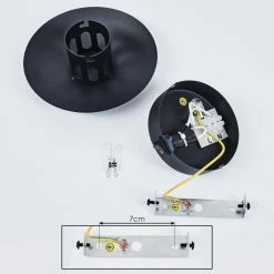 Hofstein Mezia Wandleuchte LED Schwarz, 1-flammig -Wandleuchten Verkaufsgeschäft mezia wandleuchte h3433096 4