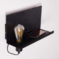 Hofstein Moheda Wandleuchte Schwarz, Rostfarben, 1-flammig -Wandleuchten Verkaufsgeschäft moheda wandleuchte h3318058 12