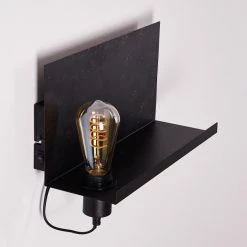 Hofstein Moheda Wandleuchte Schwarz, Rostfarben, 1-flammig -Wandleuchten Verkaufsgeschäft moheda wandleuchte h3318058 15